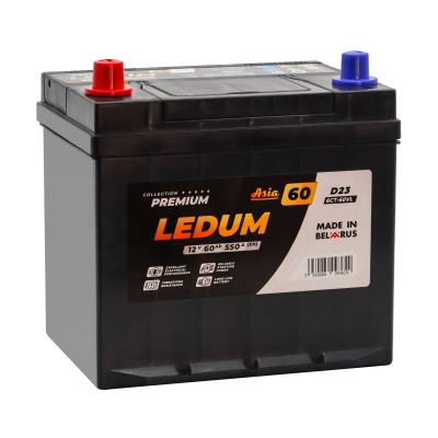Аккумулятор LEDUM Premium ASIA 6СТ-60 пп